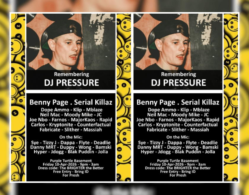 Remembering DJ Pressure 🕊️    Friday 10th April here is going to be a big emotional night Starting at 9pm, a massive party to celebrate the life of a Reading legend, who left his mark on us all in ways that no other could. Expect love, energy, memories and DnB, the music he loved 9Pm Turtle Basement  FREE ENTRY / 18+ ID Required 