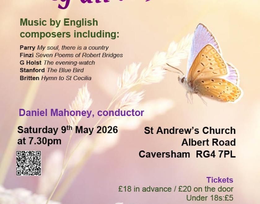 Poster for concert with details