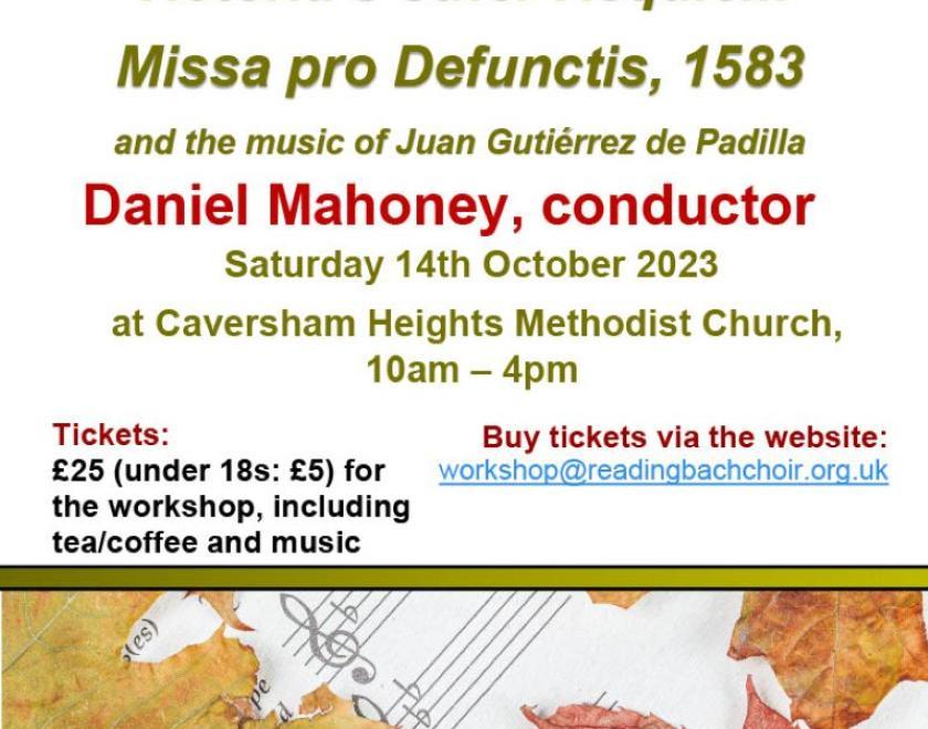 A poster giving details of the concert