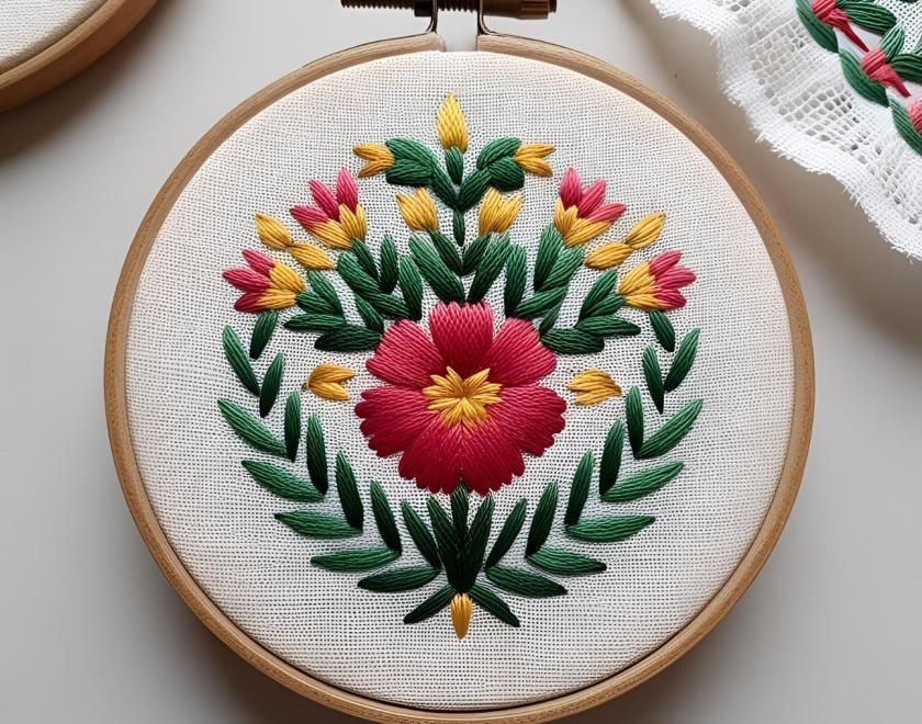 Embroidery work