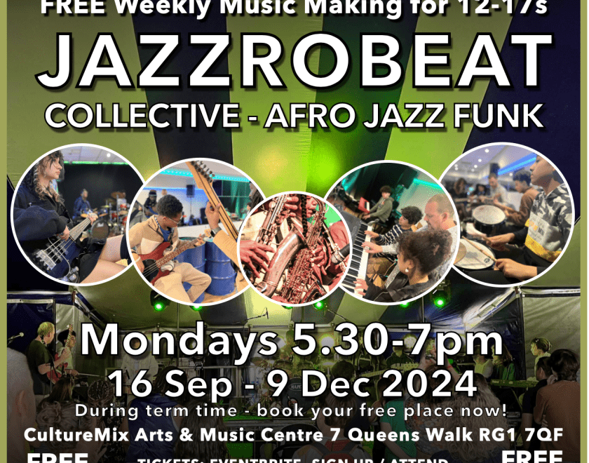 Jazzrobeat Collective weekly class flyer 