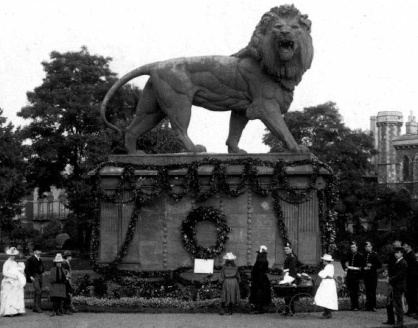 The Forbury Lion before 1910