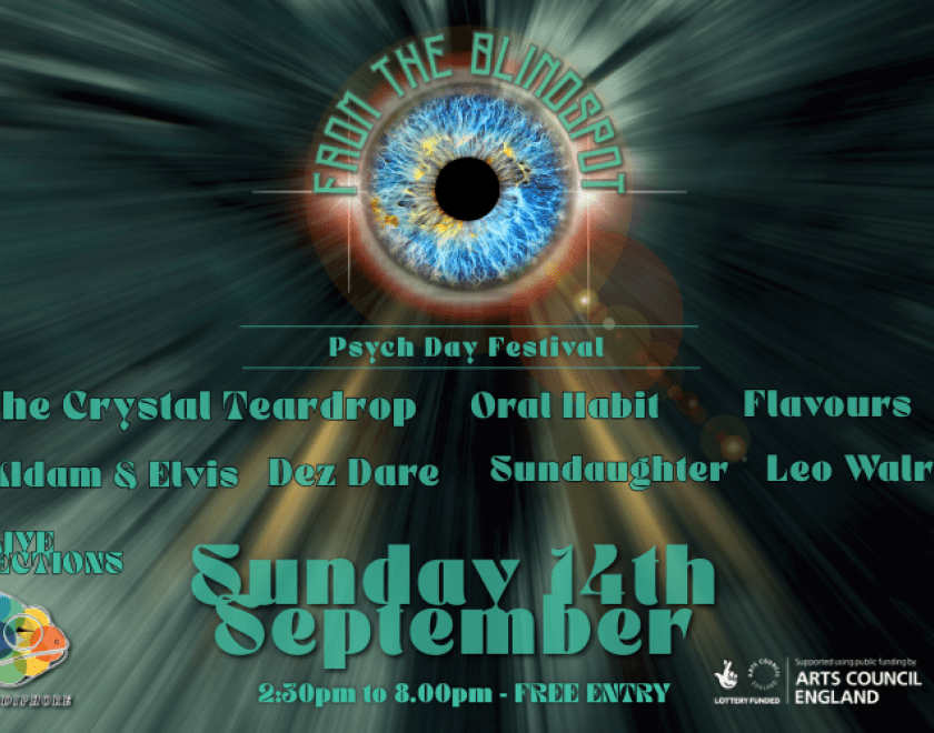 FROM THE BLINDSPOT Psych Day Festival - 2:30pm to 8:00pm FREE ENTRY  THE CRYSTAL TEARDROP @thecrystalteardrop “Creative, upbeat, enjoyable and complex in composition… make note here, this is NOT a copy band! They’ve got a unique style and sound all their own” – Psychedelic Scene Magazine “The Crystal Teardrop bring the Paisley Underground edge and smash it into some pretty heavy ’67 psych” Shindig Magazine  ORAL HABIT @oral.habit Psychedelic “ear rattling dream of choked up acid punks” “So razor-sharp and e