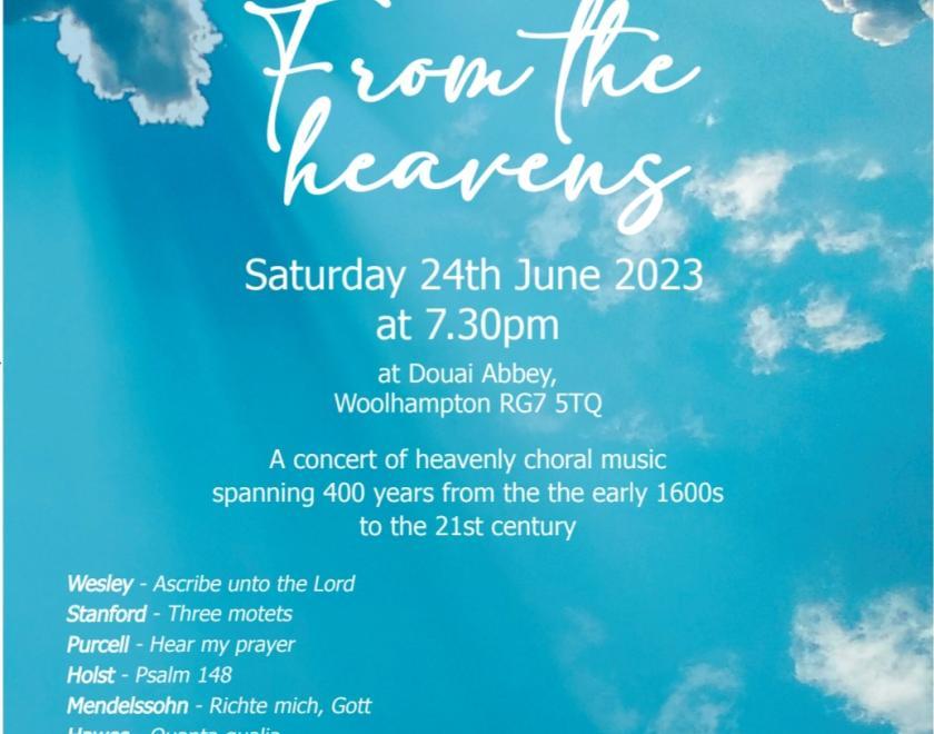 From the Heavens a concert by Tamesis Chamber Choir