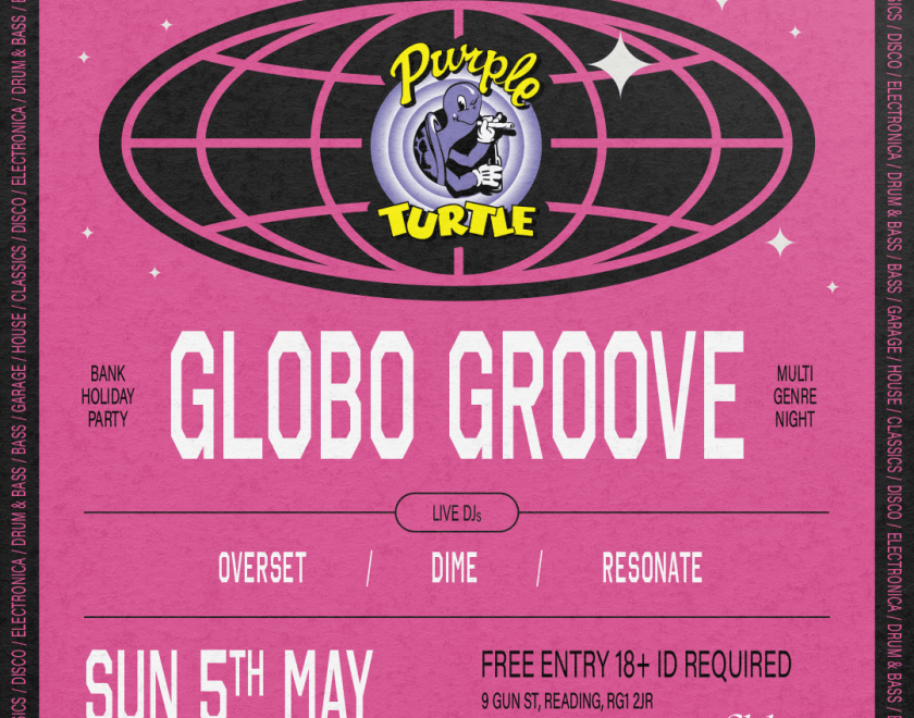 BANK HOLIDAY SUNDAY  GLOBO GROOVE return to the Turtle Basement  House/Disco/Garage/Bass/Electronica/Liquid DnB