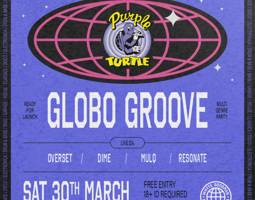NEW :: GLOBO GROOVE  Playing House/Garage/Electronica/Disco  Turtle Basement  FREE ENTRY / 18+ ID Required 