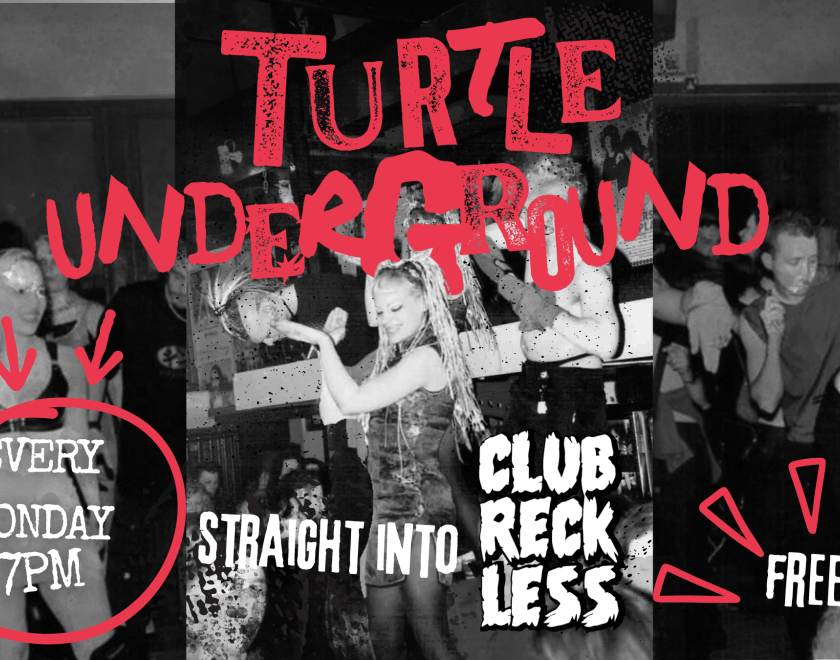 Every Monday Night - TURTLE UNDERGROUND  The Purple Turtle in Reading UK is a long standing supporter of grass roots music in Reading and the UK. Showcasing bands from the UK, Europe and from around the world.  Genres include rock, punk, shoegaze, psychedelic, indie rock, metal, hard rock and more.  Check The Turtle Facebook or Instagram pages for weekly lineups.  FREE ENTRY // 18+