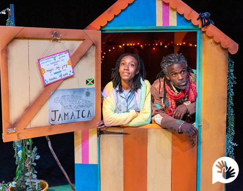 Photo from a performance of Grandad Anansi