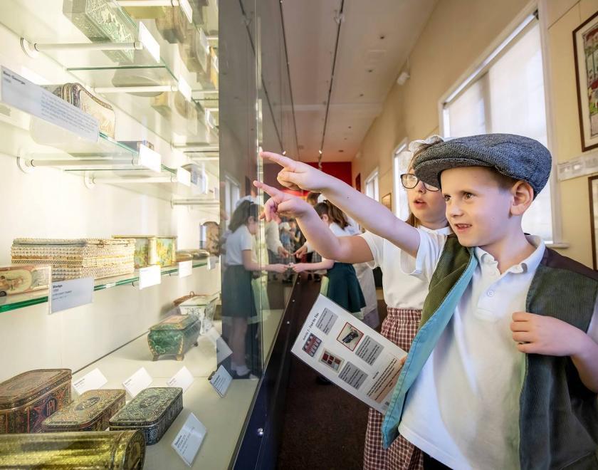 Children exploring Reading Museum