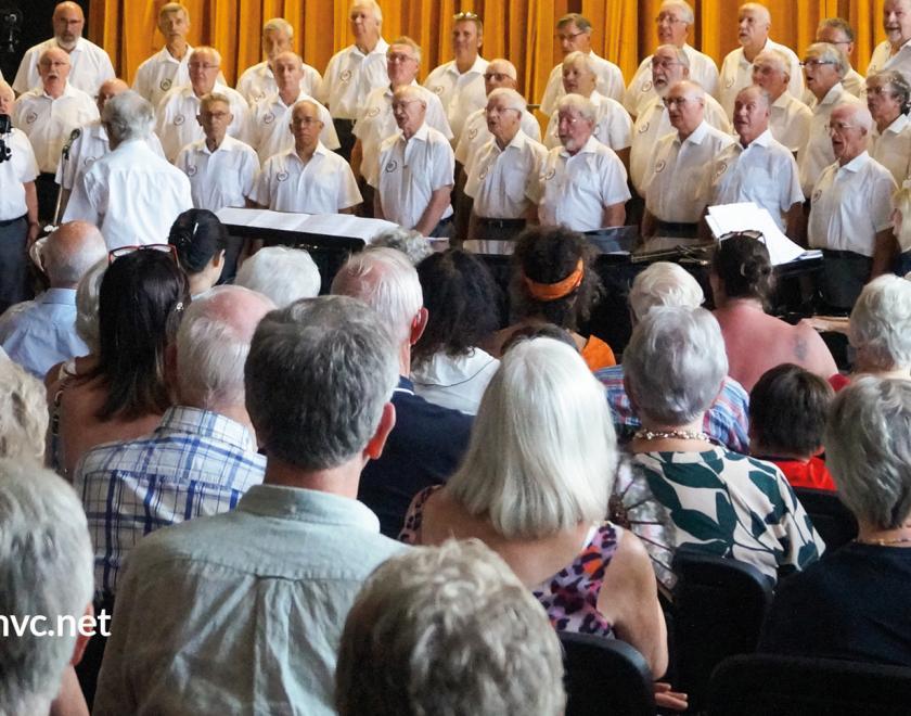Reading Male Voice Choir performing on stage