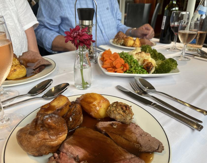 Sunday Roast on a table