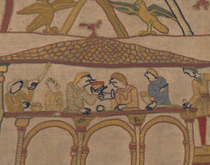 banquet on Bayeux Tapestry
