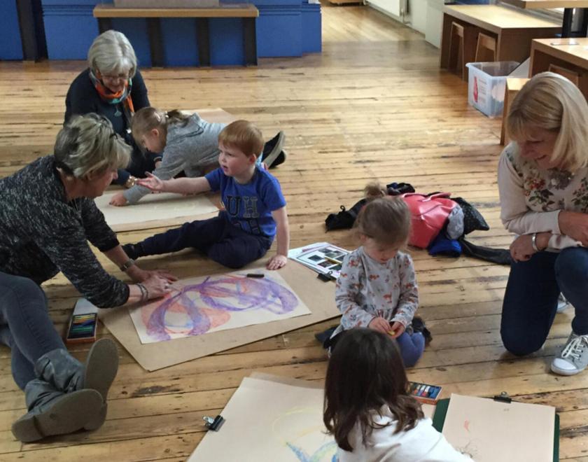families drawing together