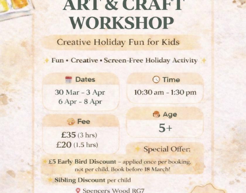 Kids Easter Art And Craft workshop