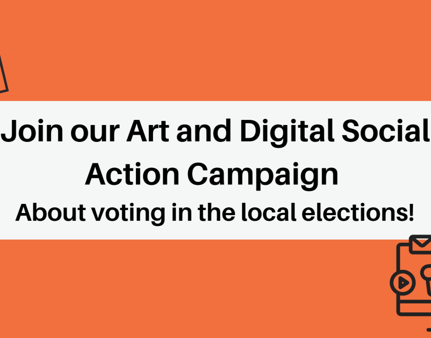 Orange background with white box including text the same as the title