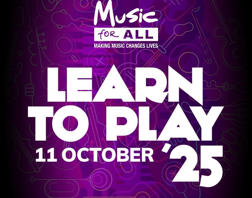 purple square with learn to play 11 october text