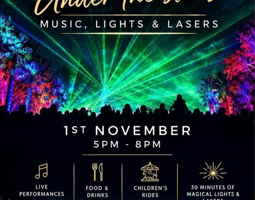 Laser light show poster 