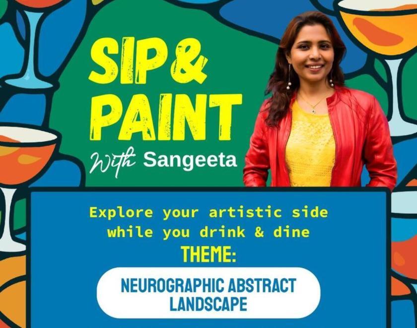 🧠 Theme: NeNeurographic Abstract Landscape 🥂 £50 – Includes 2 drinks + 2 small plates