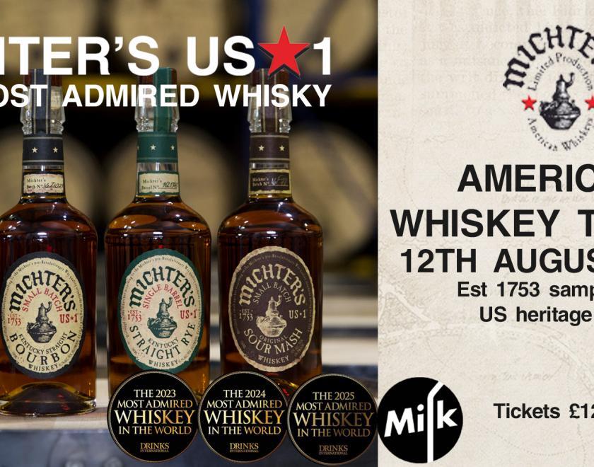 Michters Whiskey tasting