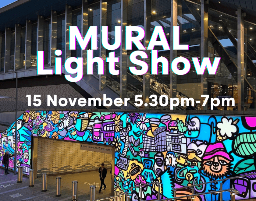 Images of Station Hill and the Station Hill art mural