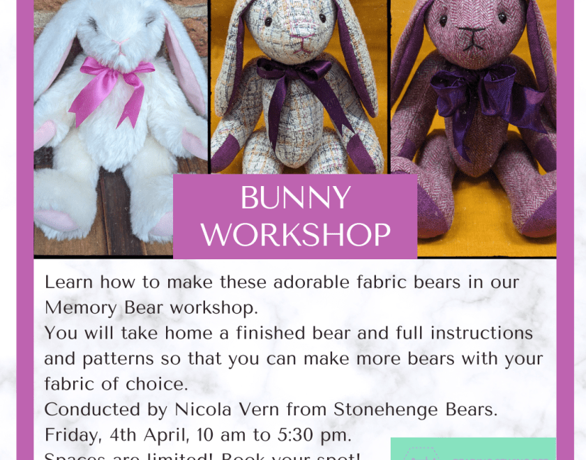 Flyer with pictures of bunnies