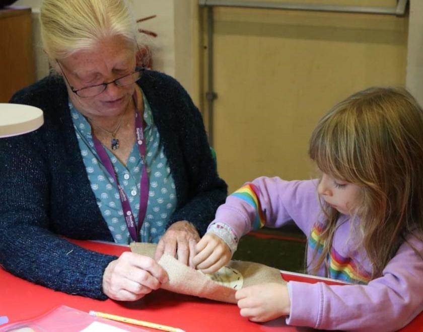 Family activity at Reading Museum