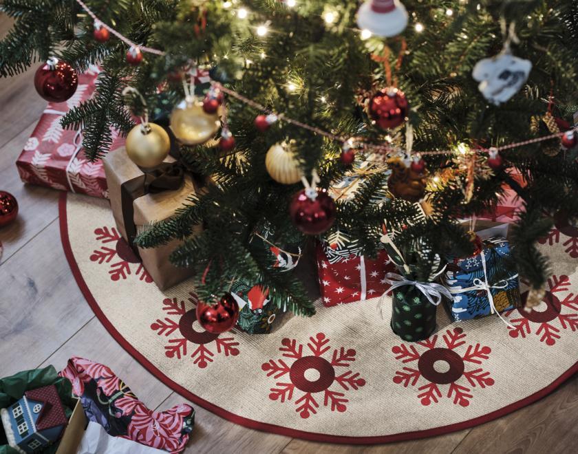 Christmas tree dressed with decorations