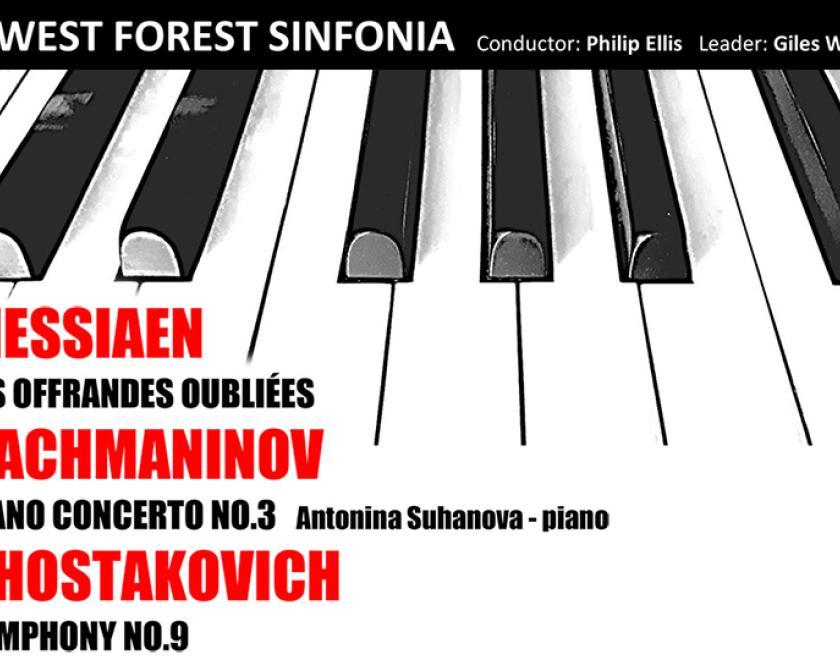 West Forest Sinfonia: Messiaen, Rachmaninov and Shostakovich