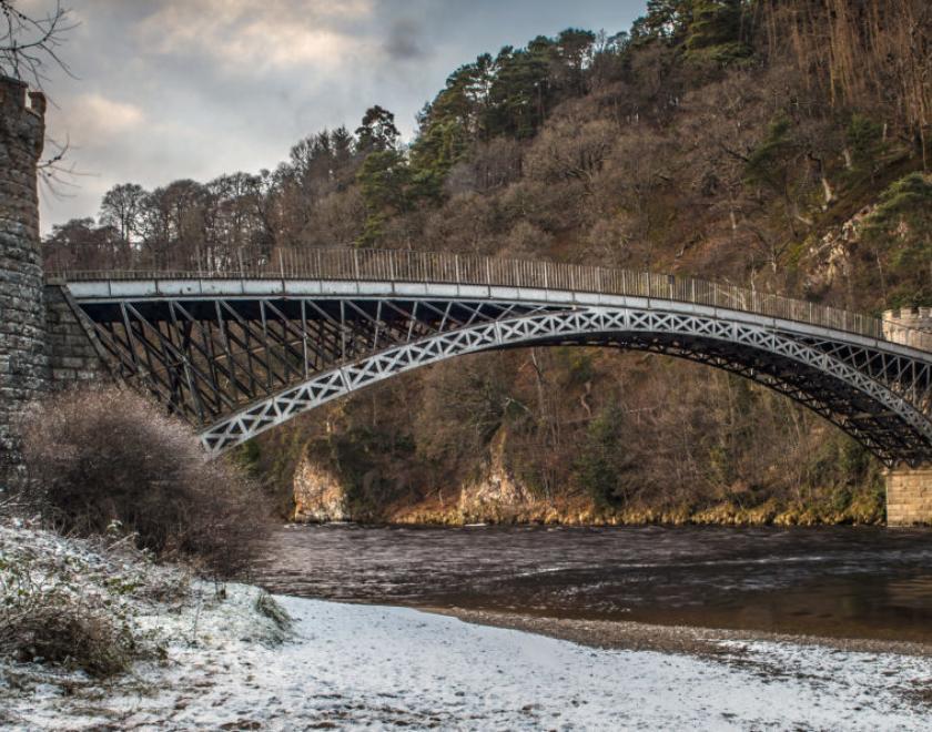 Craigellachie Bridge, Moray by Thomas Telford