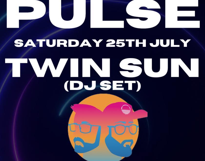 poster with the Pulse and Twin Sun logos