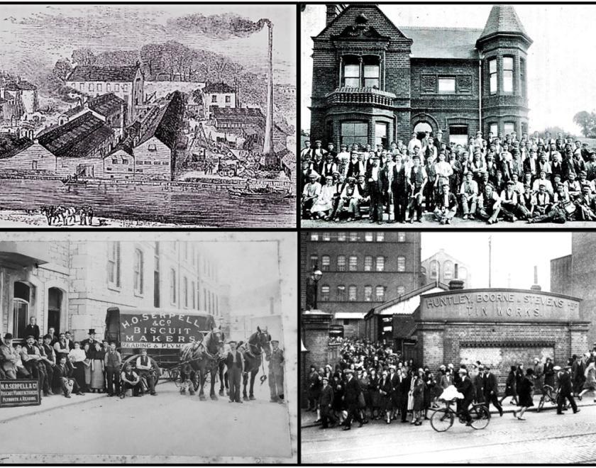 Montage of Past Reading businesses