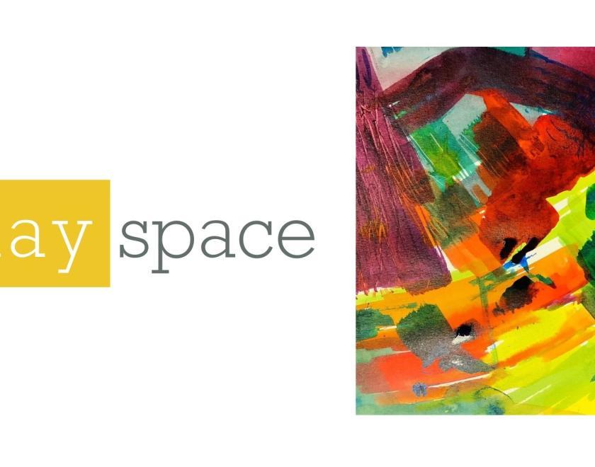 colourful abstract paint marksl