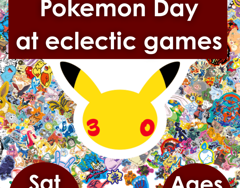 pokemon day at eclectic games ages 8-15