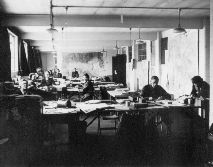 a room in Bletchley Park during the 2nd World War