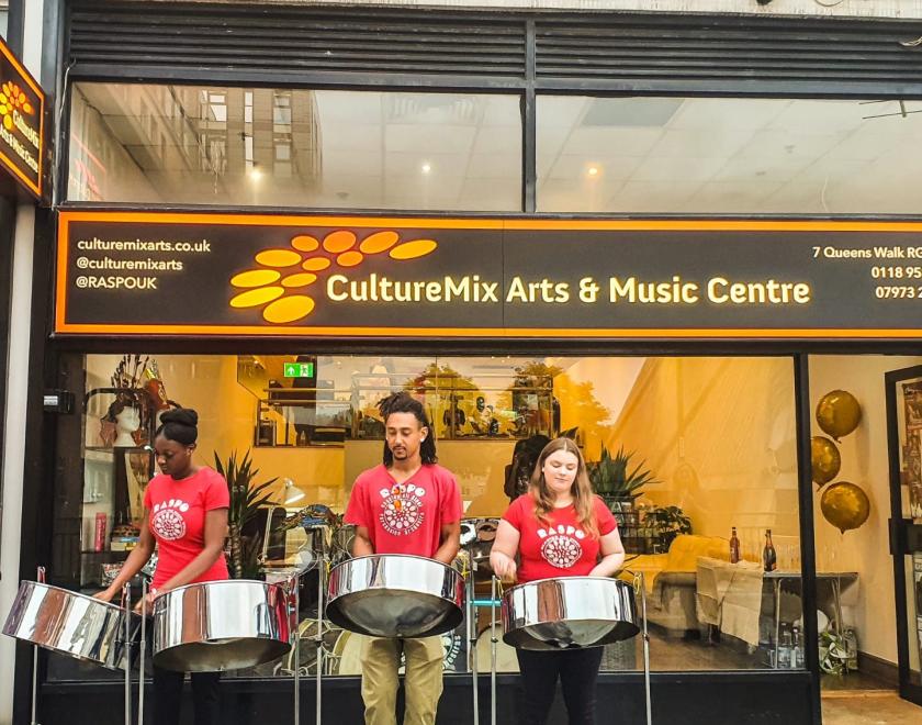 Image of steel pan workshop