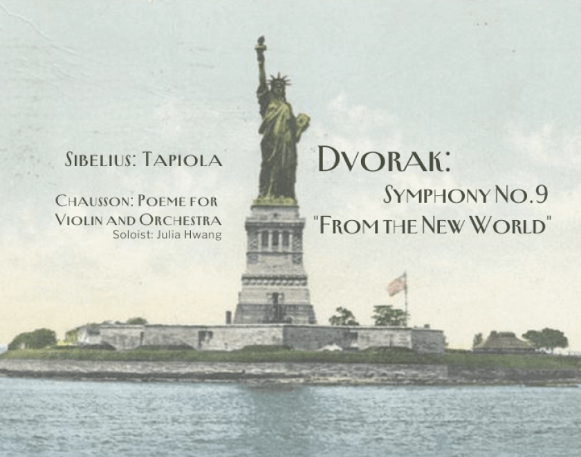 Statue of Liberty image with concert details