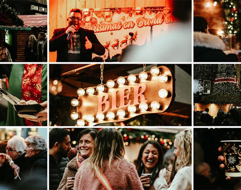 Montage of Christmas market images