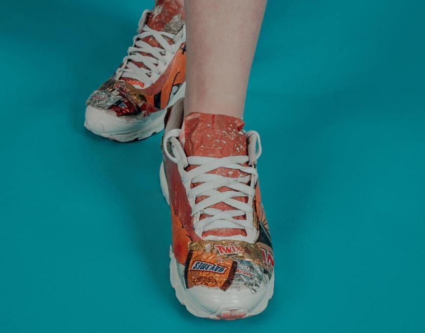 Trainers made of recycled materials