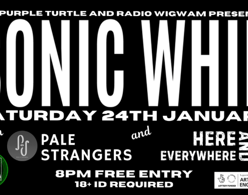 Radio Wigwam Presents... SONIC WHIP  Returning to The Turtle @sonicwhip on their pre album launch shows in the UK  An alternative rock band known for its high-energy, danceable sound, powerful riffs, and tight, groovy rhythm section. The three-piece group, formed in 2018, is influenced by bands like Foo Fighters, Queens of the Stone Age, and Audioslave. Their music is described as a blend of stoner rock, alternative, and hard rock, with some sources mentioning three-part vocal harmonies and upbeat, quirky s