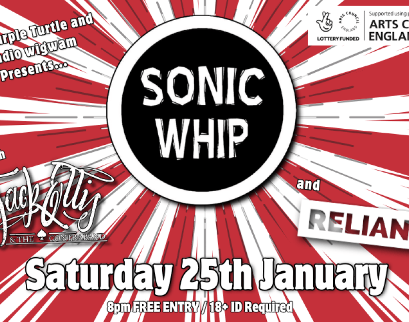 The Purple Turtle and Radio Wigwam presents... Sonic Whip  Dutch rockers Sonic Whip are returning to the UK Supported by Jack Ellis and The Contraband plus Reliant FREE ENTRY / 18+ ID Required  Supported using public funding by the National Lottery through Arts Council England  #purpleturtlerocks #purplrturtlereading #whatsonreading #gotoagigthismonth #readingmusicscene #rock #radiowigwam 