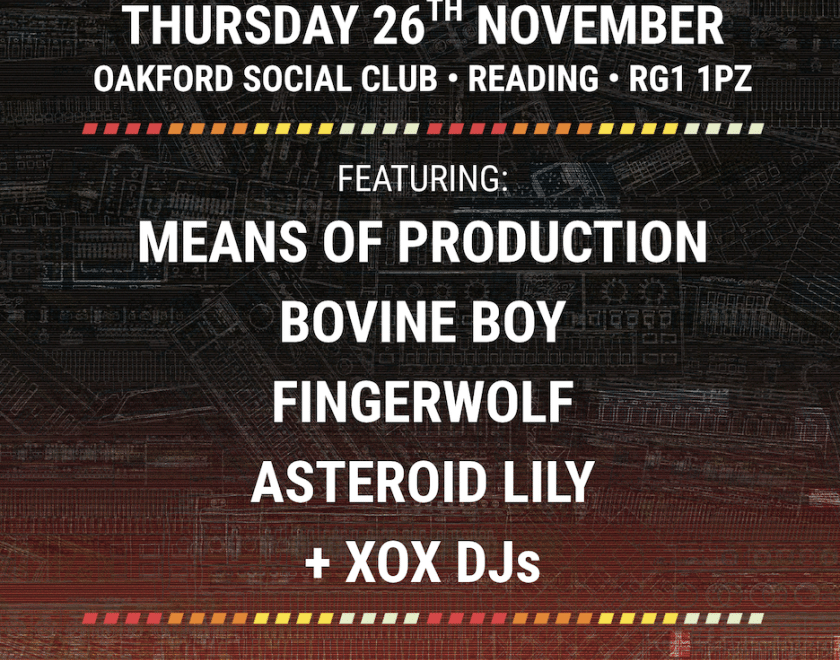 XOX LIVE November 2026 line-up