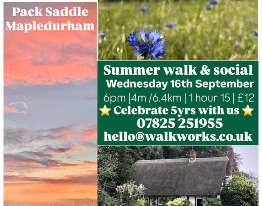 Summer walk & social 6pm from The Pack Saddle