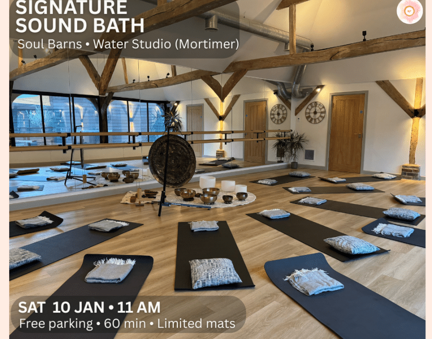 Image showing studio space with mats, blankets and head pillows