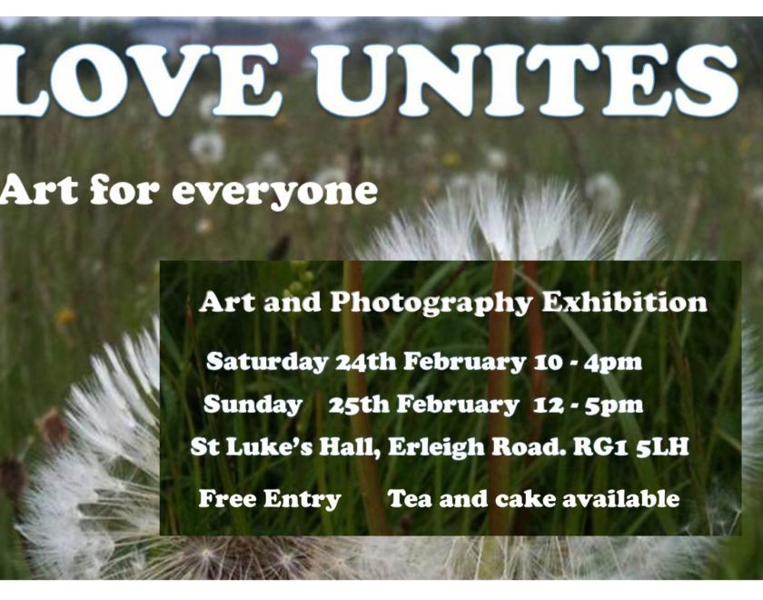 Love Unites - an exhibition of art and photography at St Luke’s Hall