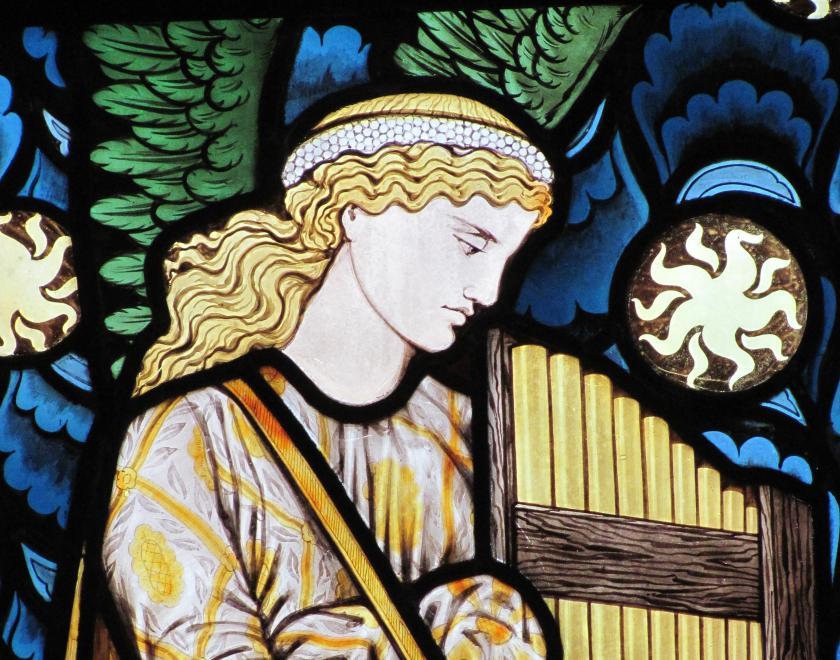Angel on Stained Glass