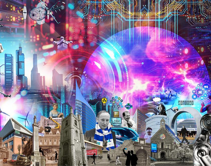 Tech town collage
