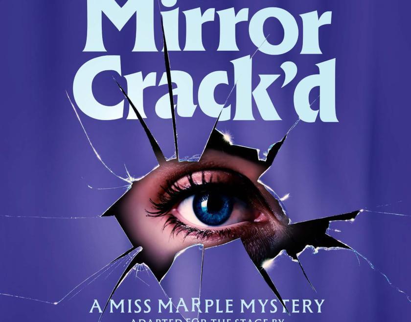 eye in middle of crack'd mirror