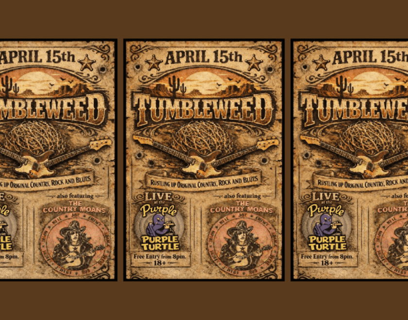 Tumbleweed with Country Moans  A night of country rock and blues  FREE ENTRY 18+ ID Required