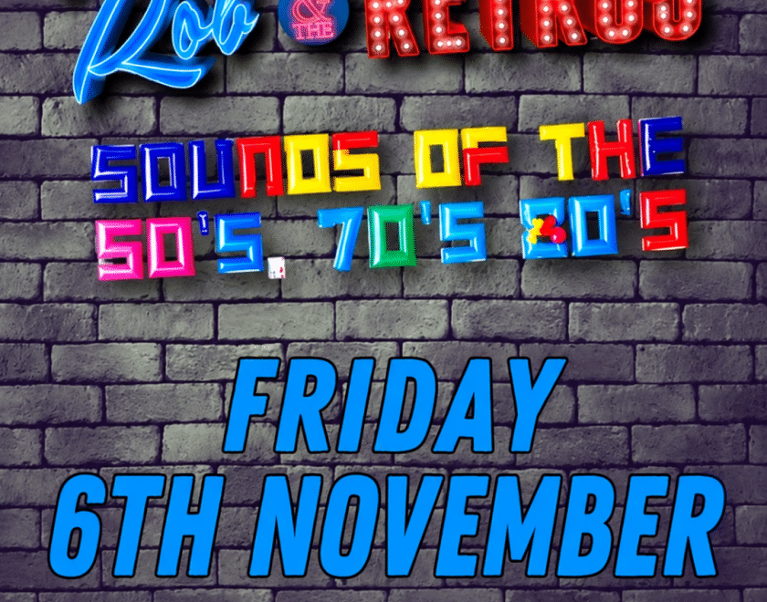 Rob and The Retros  The sounds of the 60s / 70s / 80s / 90s  FREE ENTRY 18+