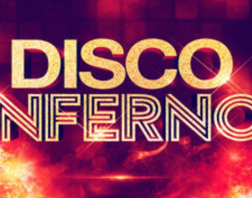 Disco Inferno Tribute Band Logo Performing at The Mill at Sonning Theatre